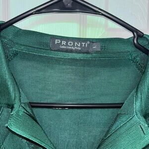 Mens silky green pronti polo